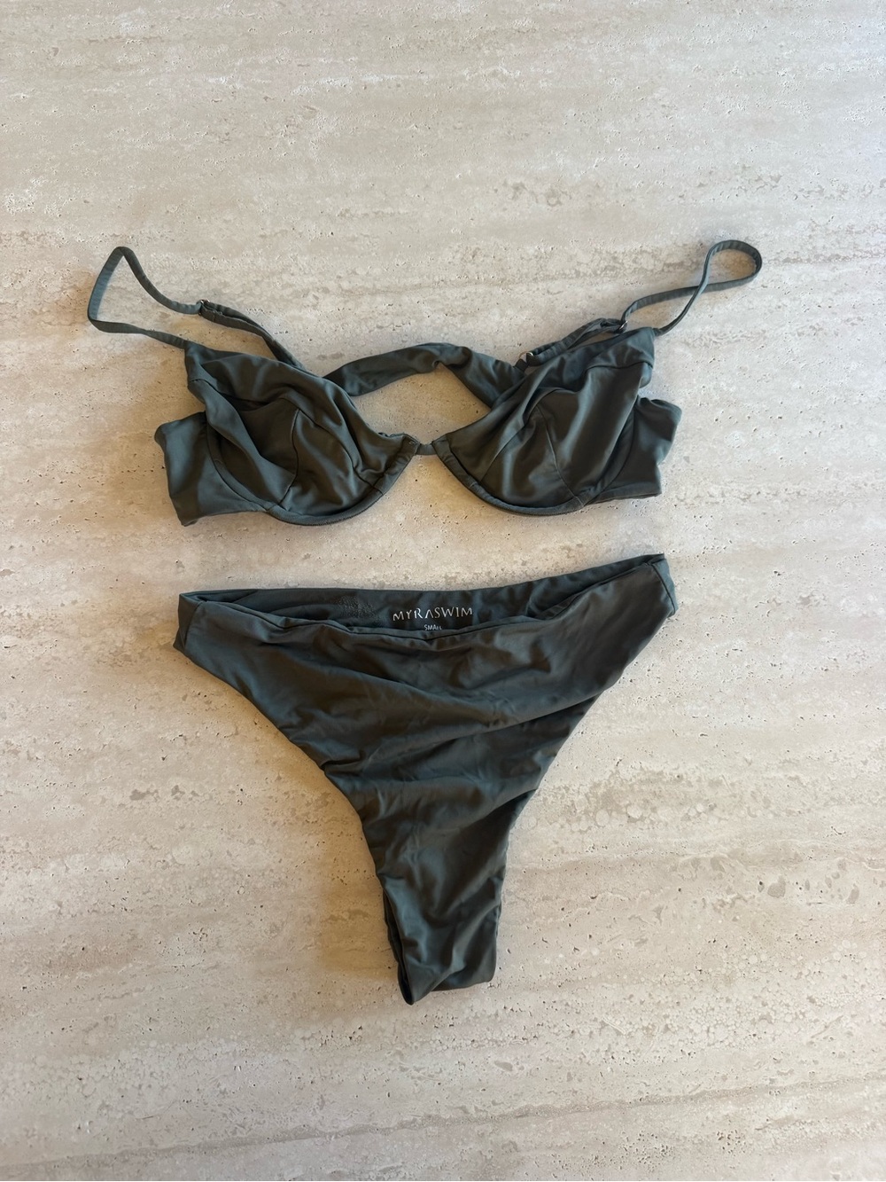 MYRA SWIM dark green bikini set size small